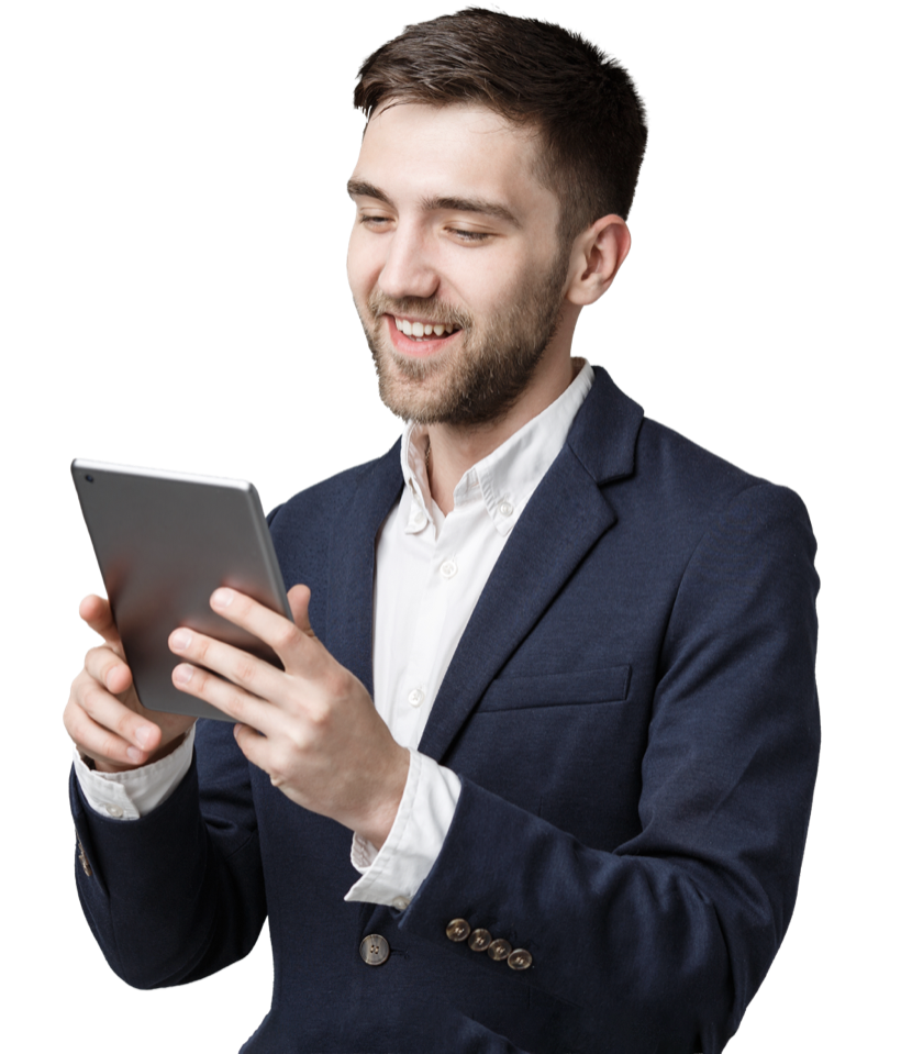 Dental billing professional using Agrippon on a tablet